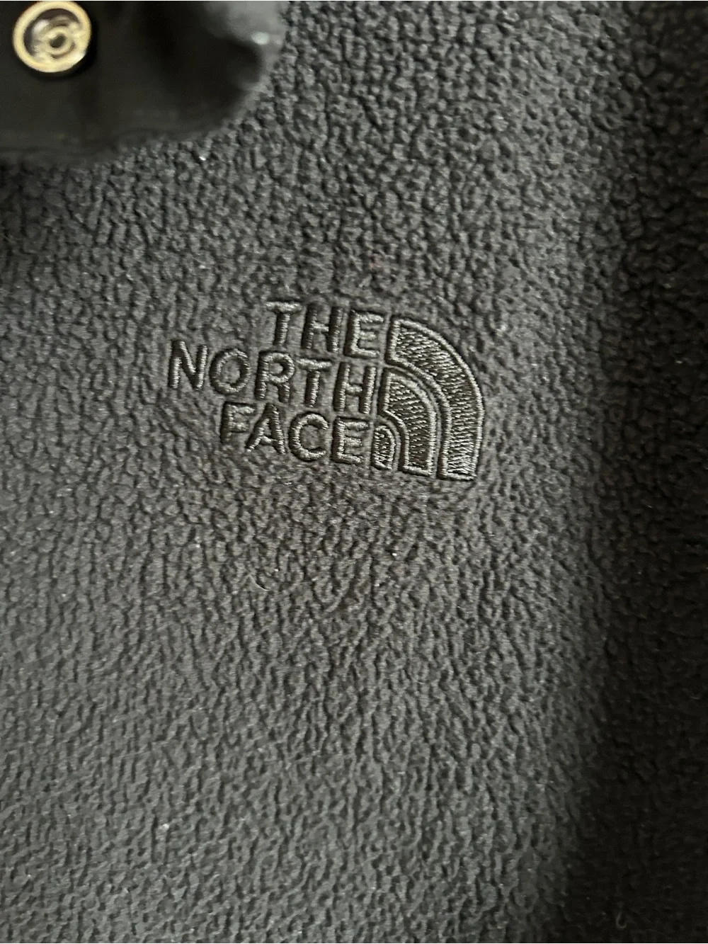 The North Face Black Snap-Front Fleece Pullover